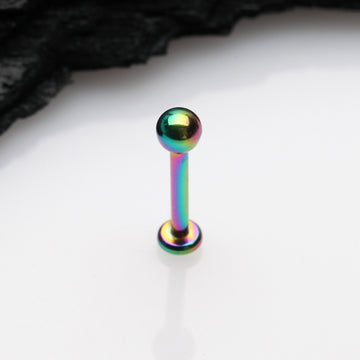 Detail View 1 of Colorline Basic Ball Top Threadless Push-In Steel Labret